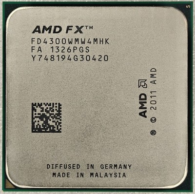 AMD FX-4300 FD4300WMW4MHK Quad-Core 3.8GHz/4M Socket AM3+ Processor CPU