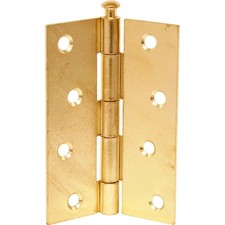 Loose Pin Hinge Brass 75mm - 2 Pack
