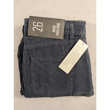 NWT BDG Urban Outfitters Dark Wash Corduroy Mom High Rise Jeans Size 26 READ