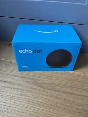 Amazon Echo Dot 4. Generation Smart Lautsprecher Alexa Anthrazit Originalverpackt mit Ladegerät