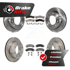 Front Rear Brake Rotors Semi-Metallic Pad Kit For 2003-2010 GMC Savana 2500 6.0L