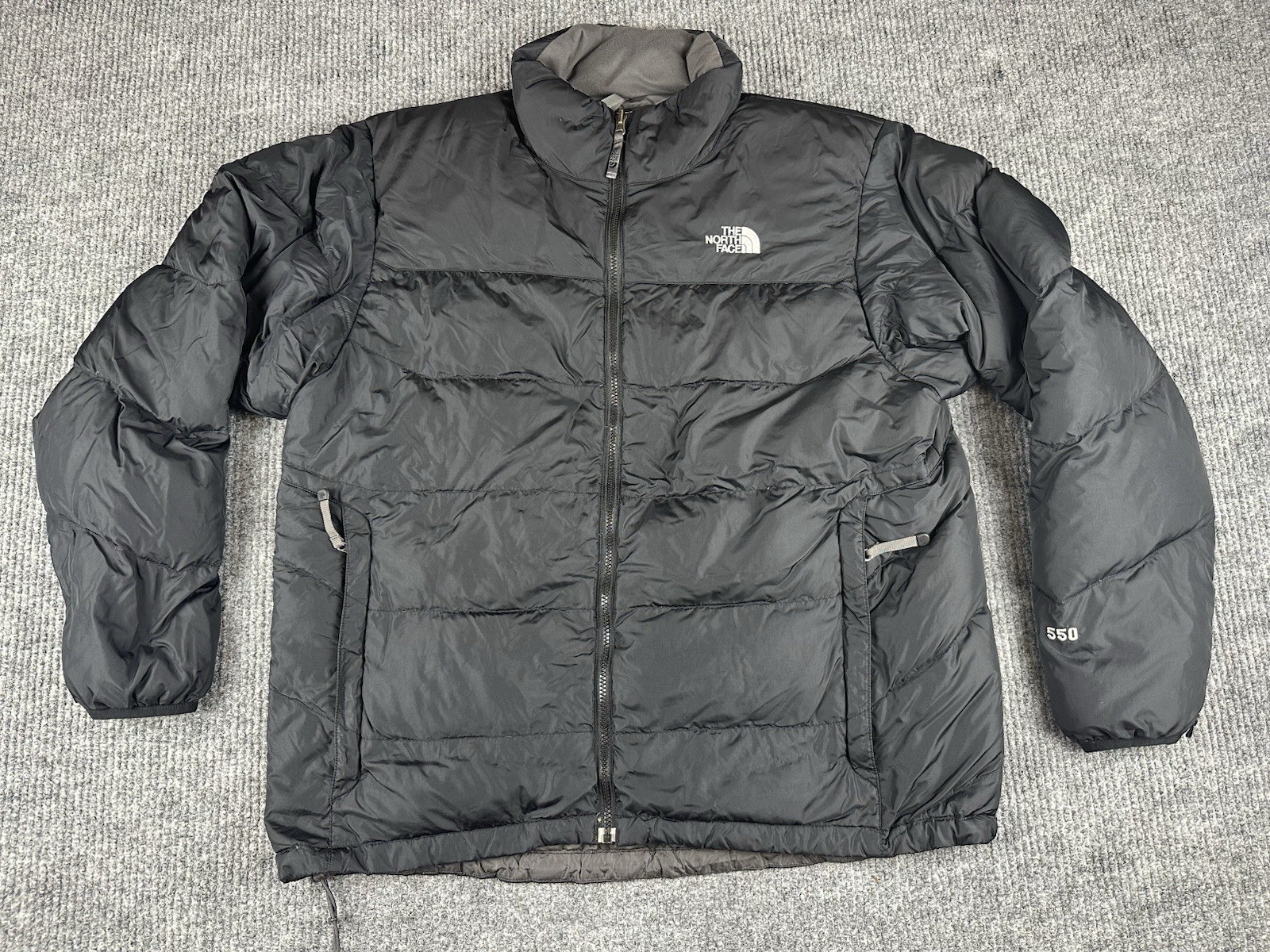 Mens Xl Black 550 Nuptse Goose Down Puffer Winter Coat
