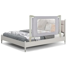 59" Bed Rail for Infants Foldable Toddlers Safety Bed Guardrail Detachable Cover