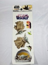 Star Wars Mandalorian- GROGU Child Baby Yoda 7 pc Wall Decals Removable Stickers