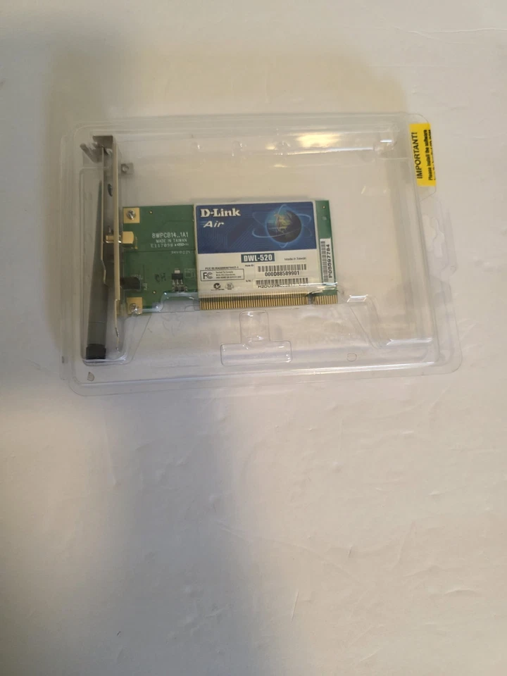 D-Link DWL-520 Air PCI Wireless Network Adapter Card 802.11b 11Mbps - Image 2 of 4