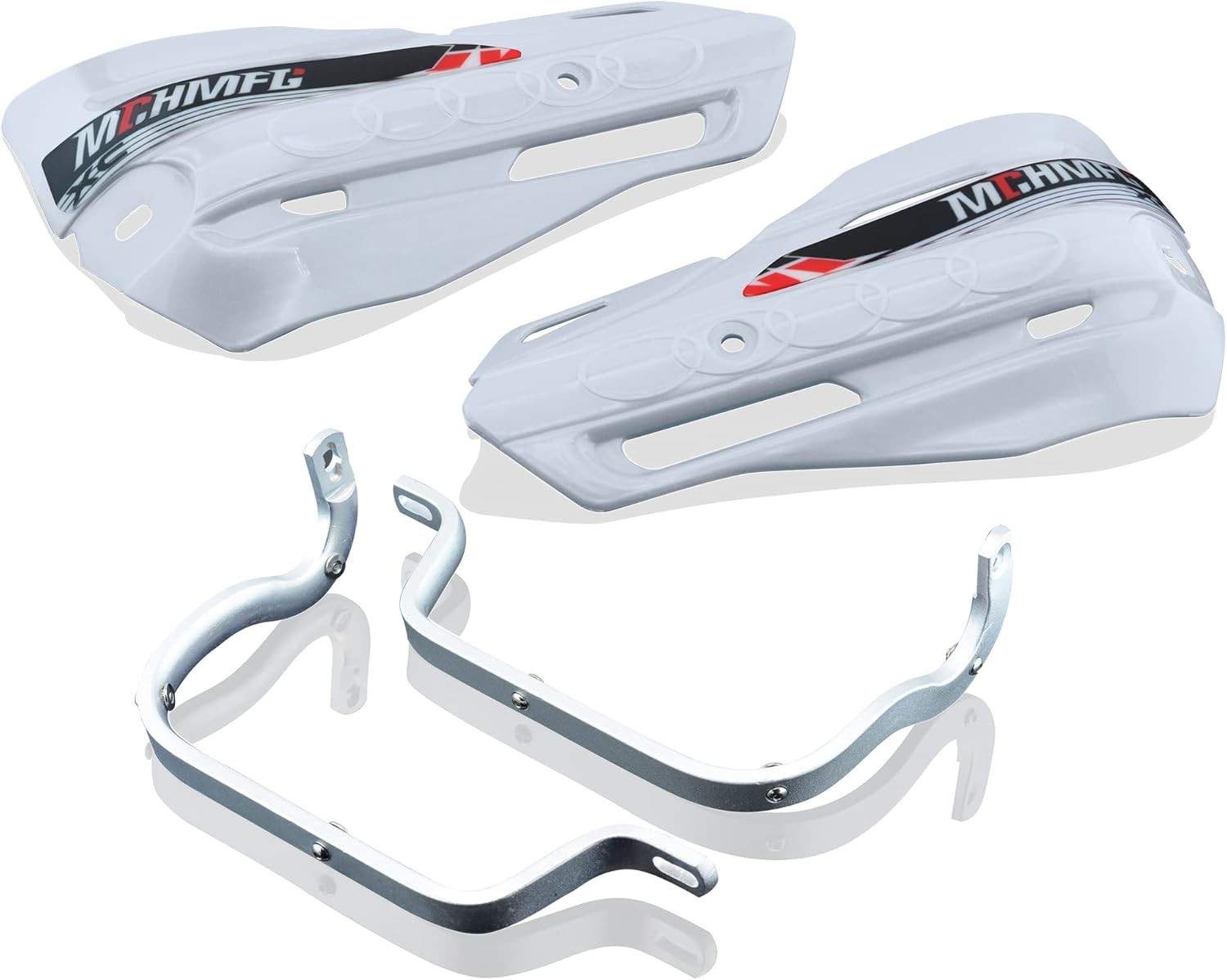 Dirt Bike Hand Guards White Universal Motorcycle Handguards Grips Pit ATV MX