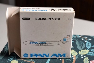 1:600 Schabak 901/7 PAN AM Boeing 747-200 Diecast Metal Plane EX