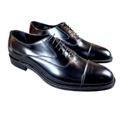 Mercanti Fiorentini Italian Wembley Nero Cap Toe Oxfords  display picture 3