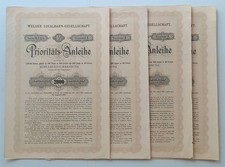 Welser Localbahn-Gesellschaft Priorit&auml;ts-Anleihe 2000 Kronen 1900 Wels - 4 STK