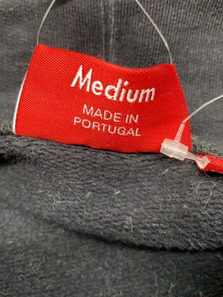 Supreme Felpa con Cappuccio Ritratto Camicia con Cappuccio M Cotone Stampa BLK Usata