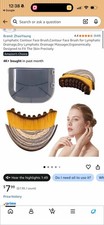 Lymphatic Drainage Massage Face Lymphatic Contour Brush Dry Brushing Face Brush