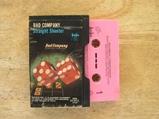 Bad Company Cassette Tape Slide Case Straight Shooter Pink Cassette Shell
