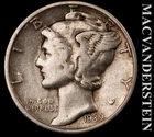 1939 Silver Mercury Dime - Scarce  Better Date  No Reserve  #L6340