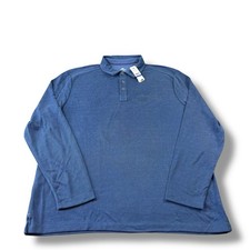NWT Tommy Bahama Breezeway Spectator Longsleeve Polo Shirt Ocean Blue Mens XL