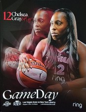 WNBA Chelsea Gray Las Vegas Aces Gameday Poster 8/13/25 VS. New York Liberty.