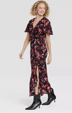 Women's Ruffle Flounce Short Sleeve Maxi Dress - A New Day 415-17