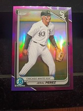 2025 Bowman Draft Chrome Purple Refractor No. BDC-154( Numbered/250)Jeral Perez 