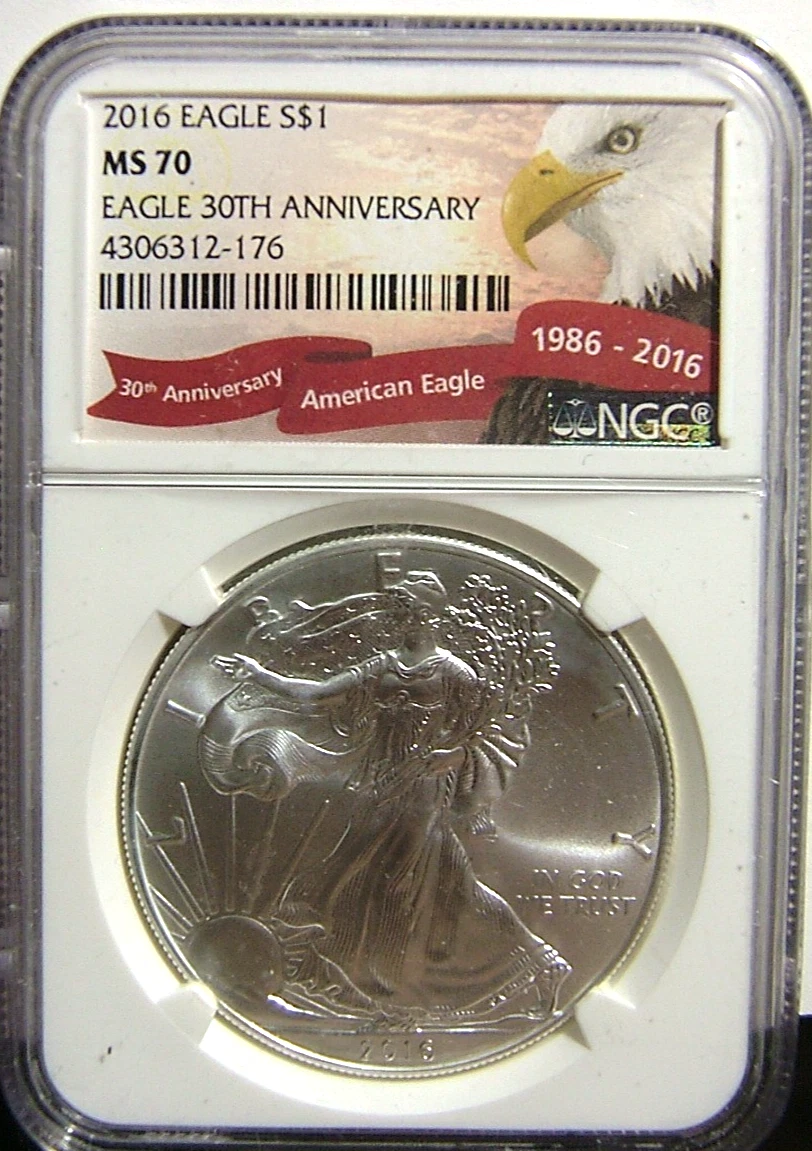 American Eagle MS 70 Graded 2016 Silver Bullion Coins for sale | eBay