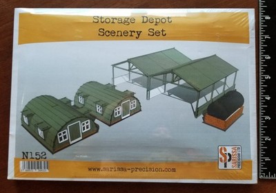 Sarissa Precision Ltd N152 Storage Depot Scenery Set 