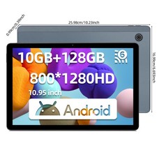 11 inch Android 14 Tablets 10 128GB IPS HD Octa-Core Touchscreen Dual Camera NEW