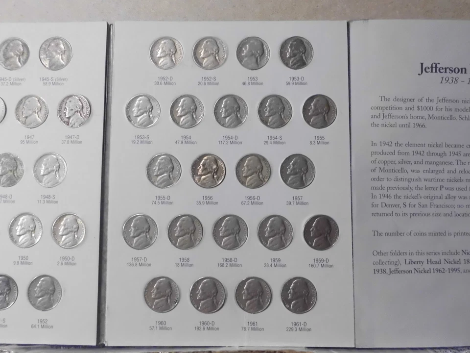 JUEGO JEFFERSON NICKELS 1938-2025 P/D/S - LEER DESCRIPCIÓN Foto 4 de 4