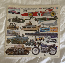 1974 MRC-TAMIYA ENCYCLOPEDIA CATALOG FERRARI 312B BMWR75 MCLAREN LOLA PLANES