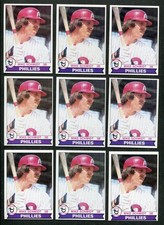 (9) Mike Schmidt Phillies Hall of Fame 3rd Base 1979 Topps Baseball Cards #610