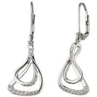 OhrhäNger 925 Sterling Silber 32 Zirk. Ohrringe Boutons Silberohrringe