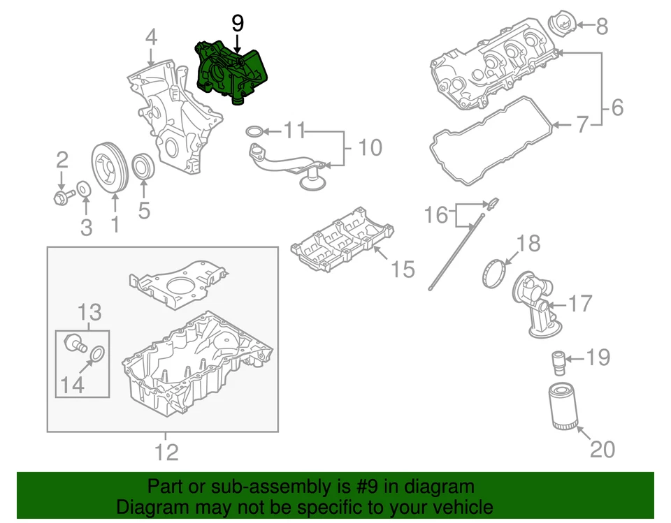 Genuine Ford Oil Pump GL3Z-6C639-A - Image 2 of 4