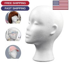 Female Foam Mannequin Head Styrofoam Wig Hair Hat Glasses Display Stand