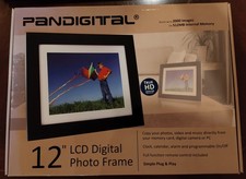 Pandigital Digital LCD 12" Photo Frame PAN1201W01 1024x768 HD Brand New Open Box
