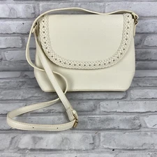 Charming Charlie Crossbody Purse Cream With Gold Accents New Without Tags