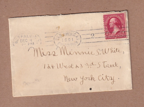 1900 Buffalo New York Pan American Exhibition slogan promo cancel w/child's ltr - Picture 3 of 4