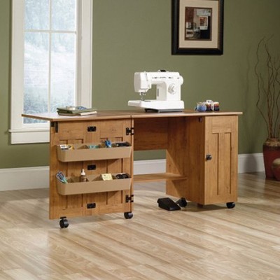 Mobile Sewing Craft Table Stitch Art Work Cart Shelves Cabinet