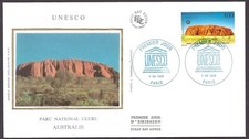 France 1996 - Uluru National Park, Ayers Rock, UNESCO Heritage Site - UNC