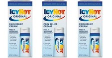 BL Icy Hot Pain Relieving Cream 3oz Original --THREE PACK