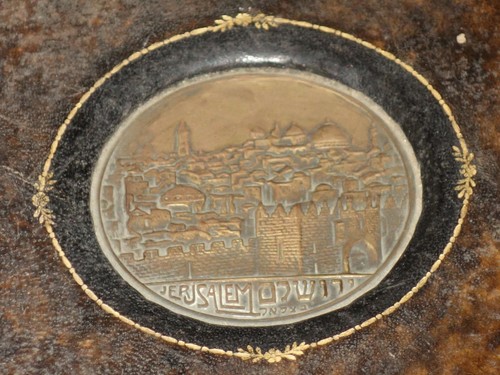 Vintage Fotoalbum Leder & Bronze Plakette Bezalel Palästina Israel Jerusalem - Bild 12 von 12
