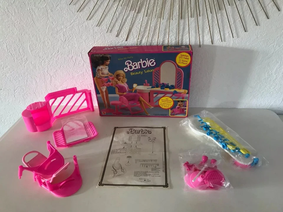 16⚜️ Ancien Jouet Institut de Beauté Salon de Barbie Vintage Mattel Année 1987 - Photo 4/4