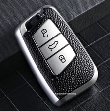 Schlüsselhülle Premium Schutzhülle Hülle Key Cover VW Skoda Seat Leder-Optik