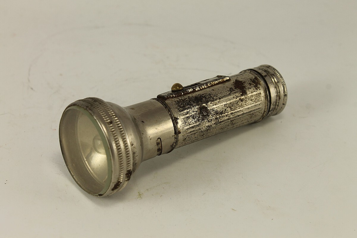Antique WW2 Russian Soveit Hand Flash Light Torch IMPERIAL CROWN