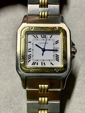 Cartier Santos Galbée Automatic 2961 Two-Tone Godron Bracelet Watch 29mm 6