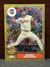Hans Crouse 2022 Topps Series 2 1987 Gold Mojo Refractor 35th Anniversary RC