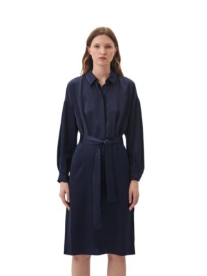 Emme Marella Damenkleid Modell BETA Aus Polyester In Blau