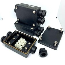 3 PACK OUTDOOR JUNCTION BOX 3 WAY IP65 CABLE CONNECTOR WEATHERPROOF CONNECTION
