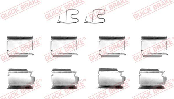 Quick Brake 109-1246 ZubehöRsatz, Scheibenbremsbelag FüR Chrysler Dodge-image