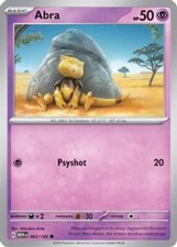 Pokemon Abra - 063/165 - Common - Reverse Holo NM-Mint Scarlet & Violet - 151