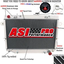 ASI 4 Row Aluminum Radiator For Toyota Landcruiser Lexus LX470 4.7L 1998-2007