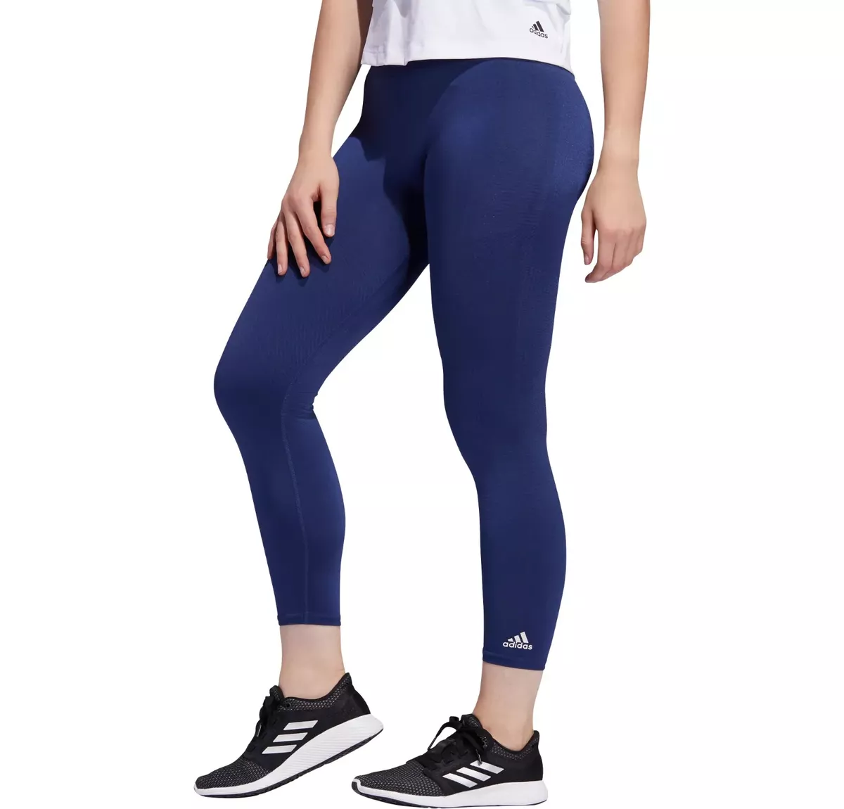 ADIDAS Women's Primeknit Believe This Tight Leggings NWT Tech Indigo SIZE:  SMALL