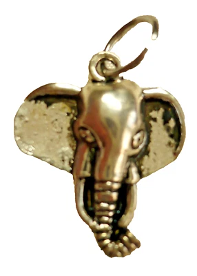 Eli Elefant Elefantenkopf Anhänger Tibet Silber Schmuck NEU - Bild 1 von 2