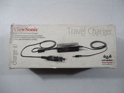 OEM ViewSonic Tablet PC V1250 Travel Charger CAR4A082VS Model VS10123-1W Genuine